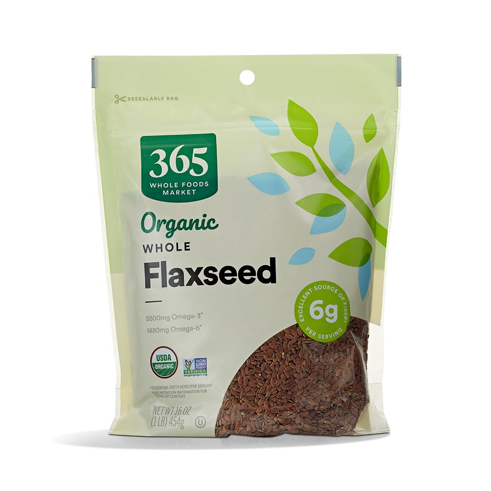 365 Everyday Value Organic Brown Flaxseed, 16 oz