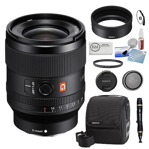 Sony FE 35mm f/1.4 GM Lens Bundled with 67mm UV Filter + 5-Piece Camera Cleaning Kit + Cleaning Lens Pen + Lens Cap Keeper + Microfiber Cleaning Cloth (6 Items)