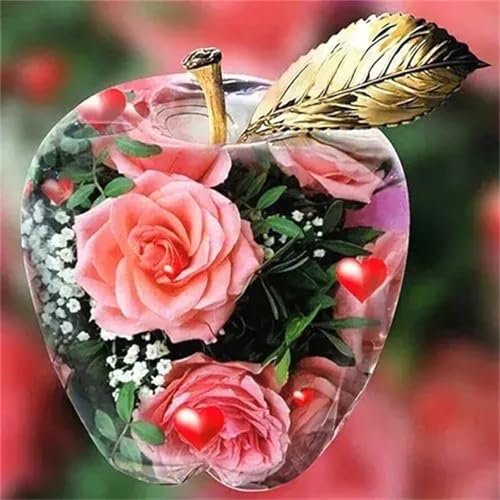 DIY Amor rosado Diamond Painting Kits para Adultos,5D diamond painting Kit Completo,Cuadros de Diamantes Rhinestones Bordado Punto De Cruz Art Kits para Decoración Hogar Round Drill 80x80cm