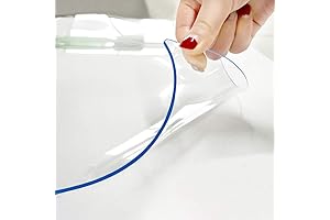 1.5mm Thick 14 x 24 Inches Clear Desk Cover, Your Choice Nightstand Top Protector