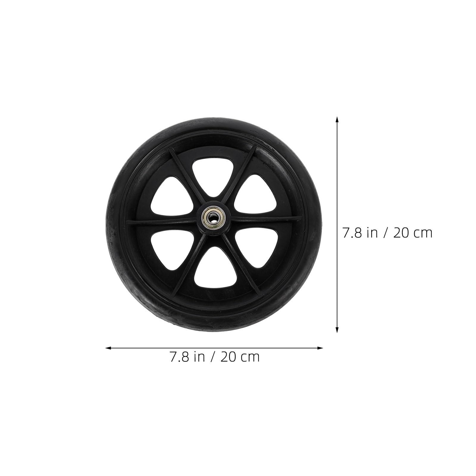 Ruedas Delanteras de Repuesto 4 Piezas para Silla de Ruedas Resistentes al Desgaste, Materiales Abs y Acero, Compatibles Andadores para Uso Interior y Exterior
