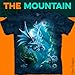 The Mountain mens Sea Dragon T Shirt, Blue, Large US