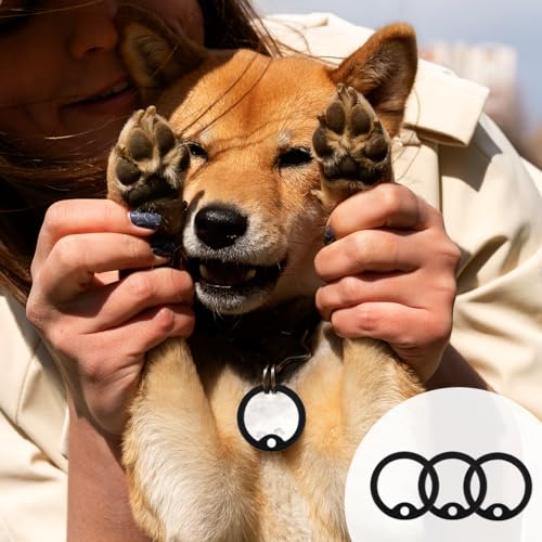 LNQ LUNIQI Silikon Hundemarke Schalldämpfer, 4 Stück Anti-Klimper Hundemarke Schutz, Gummi Dog Tag Silencer für Hund ID Military Schalldämpfer (Gilt Nicht für Tasso)