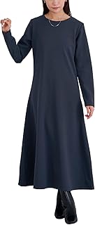 [ユアーズ] 裏起毛 ウエストシェイプ ワンピース BGXT0468 レディース