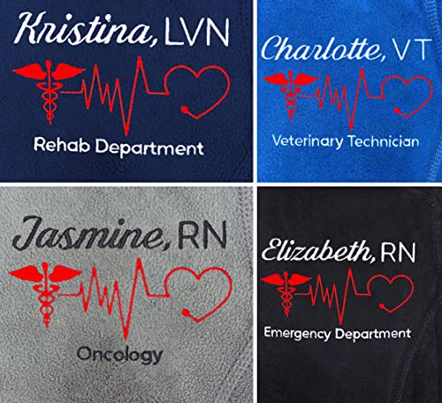 NACRE APPAREL Women's Custom Nurse Jacket Personalized Embroidered Lightweight Nurse Coat4