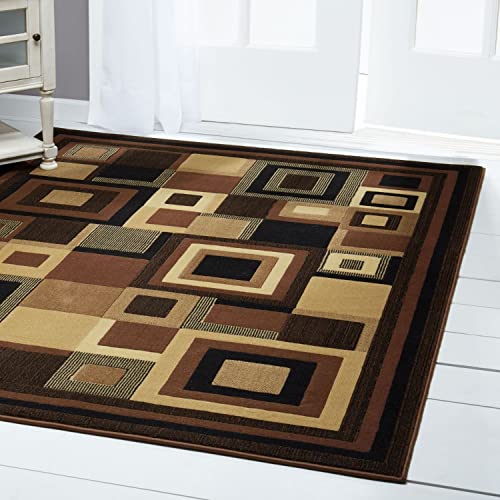 Home Dynamix Catalina_1Ft9Inx6Ft9In_ Area Rugs, 1'9"X6'9" Rectangle, Black/Brown #TOP1