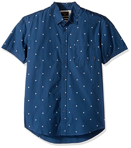 Quiksilver Men's Everyday Mini Motif Short Sleeve, Dk Denim Mini Motif, X-Large