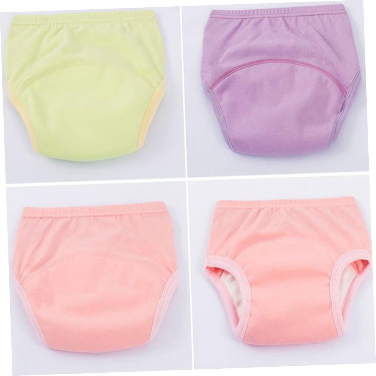 ibasenice 9piezas Pantalones De Entrenamiento Para Bebés Algodón Transpirable y Lavable Cómodo y Absorbente Para Niñas