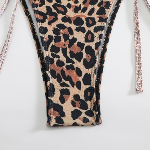 Image of BYFINECANY Women's Floral Printed Bathing Suit Halter Paisley Summer Swimsuit Bikinis Set