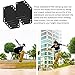 Pineeseatile Soft Longboard Shockpads Skateboard Riser Shock Pads Rubber Soft 3MM Longboard Rise Pads for Longboards Scooters Cruisers Black 10PCS
