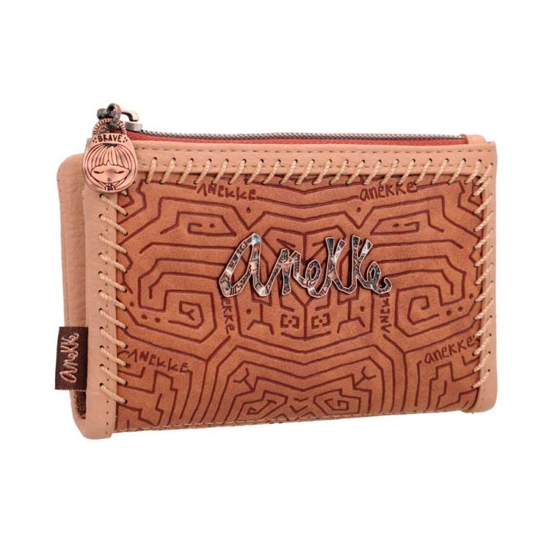 AnekkeWomen's Medium Brown RFID Wallet Soft Ticket, Multicoloured, ESTÁNDAR