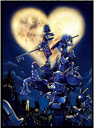 YGVXX 5D Diy Diamante Mosaico Kingdom Hearts Cuadro de pintura de diamante 40x50cm
