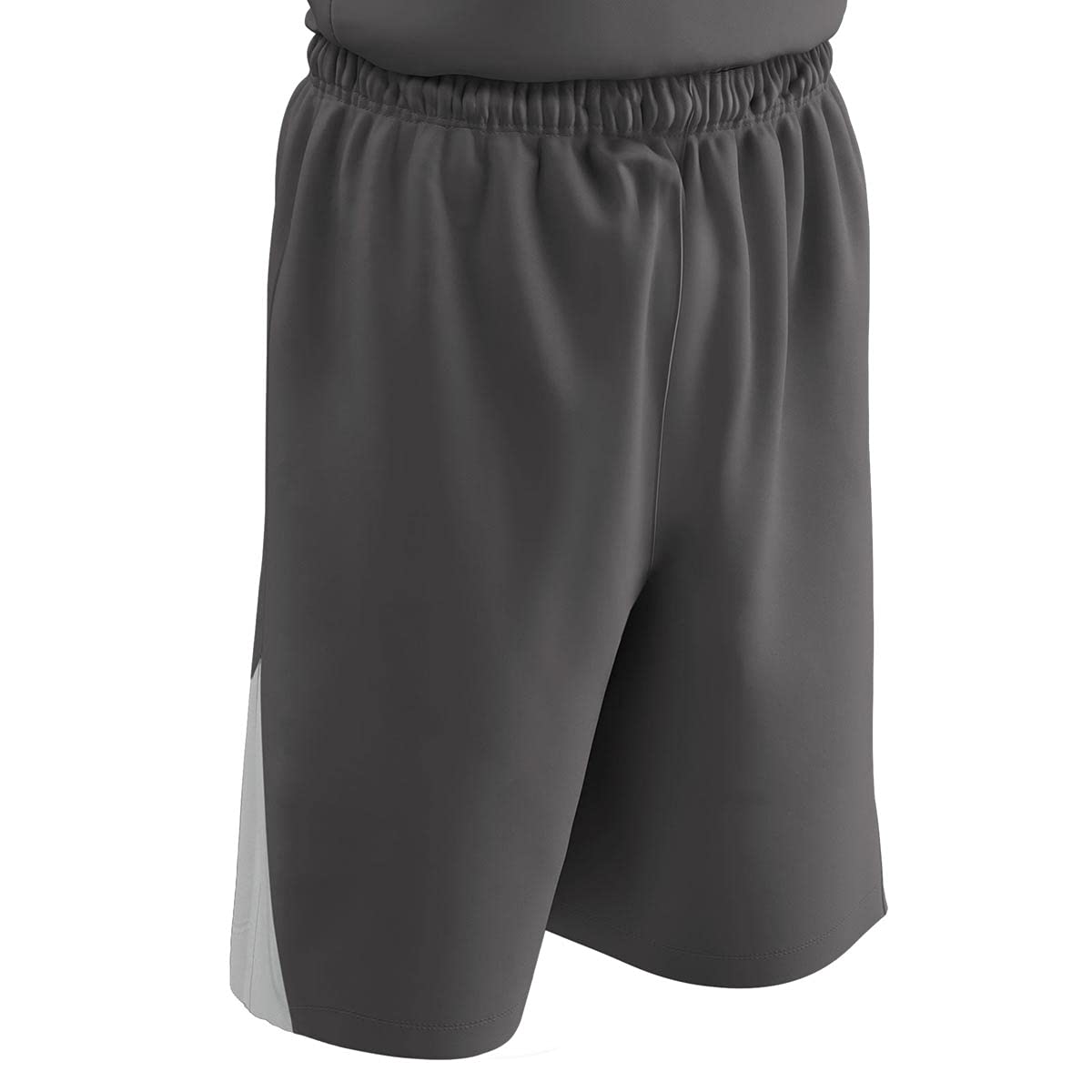 Short de basketball réversible Champro BBS4ACHW4X en polyester blanc anthracite tail - 2