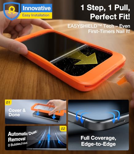 UltraGlass UNBREAK TOP 9H+ Glass for Google Pixel 10 Pro XL Screen Protector [12FT Military Grade Shatterproof] Pixel 10 Pro XL Tempered Glass [Fingerprint Unlock & Case Friendly] 2 Pack