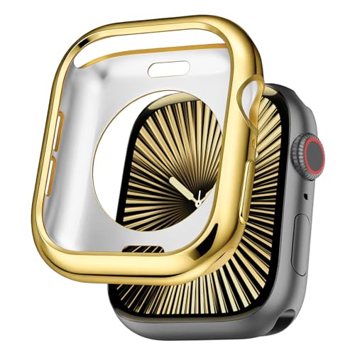 BOTOMALL Compatible with Apple Watch Bumper Case 45mm Series 9/8/7 Soft Flexible TPU Thin Lightweight Protective Cover for iWatch [NO Front Screen Protector]