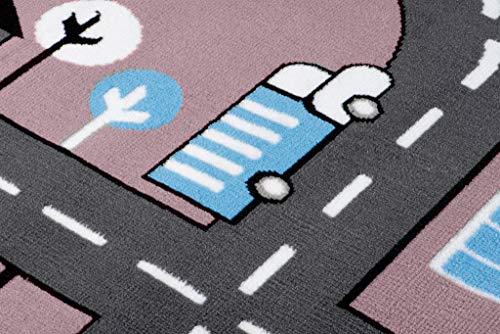 TAPISO Pinky Tappeto Gioco Bambini Pelo Corto