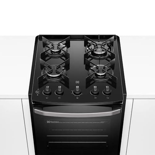 Fogão de Embutir 4 bocas Electrolux Preto Experience com Mesa de Vidro, PerfectCook e VaporBake (FE4BP) Bivolt