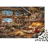 🌸Buon regalo: il Vintage bookstore puzzle finito misura 38x26cm/1000pcs una volta completato. I migliori regali per ragazzi e ragazze dai 14 anni in su per compleanni o festività (Natale, Halloween, Ringraziamento, ecc.)