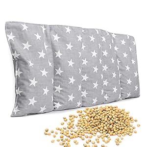 Amilian Kirschkernkissen Mikrowelle 55 x 20cm Wärmekissen Rücken Kirschkernkissen Nacken Schulter Wärmekompresse Körnerkissen Kinder Erwachsene Massagekissen Kältekissen Kirschkernkissen gross