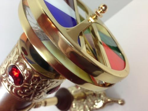 Poker Weight Large Premium Wood Kaleidoscope with Stand