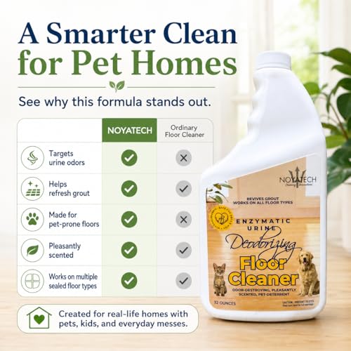 Image of NOYATECH Pet Floor Cleaner Concentrate, Enzyme Urine Odor Remover, 32 oz