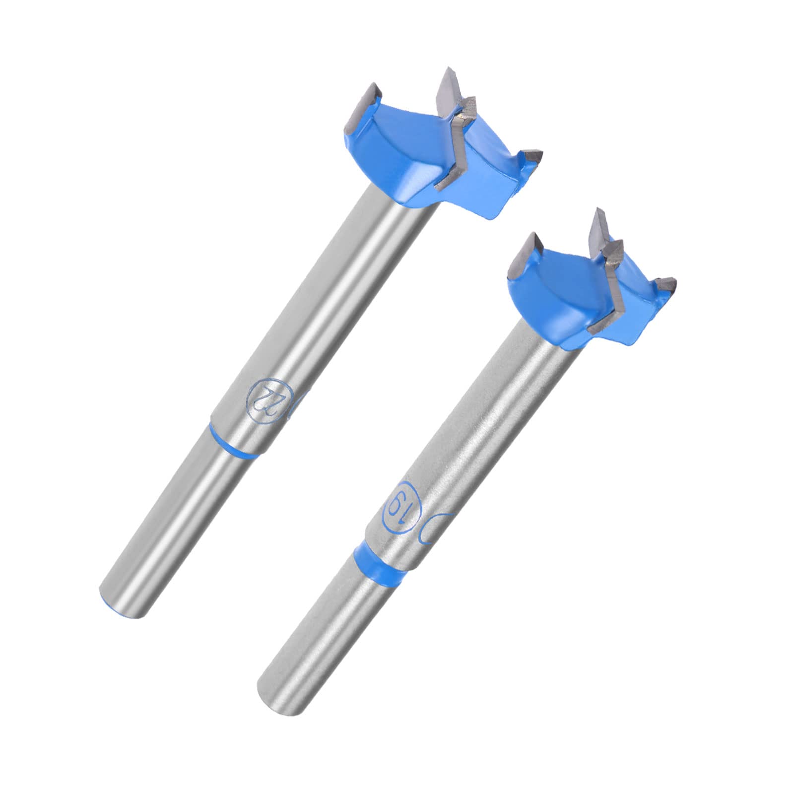 uxcell 22mm, 19mm Forstner Drill Bits Tungsten Carbide Wood Hole Saw Auger Opener