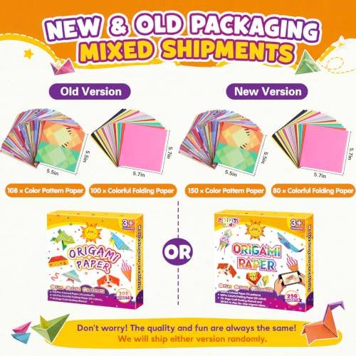 Kids Craft Origami Paper | 230 Pcs Origami Kit for Kids Ages 5-12 - image 2