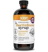 Norm's Farms BeeWellness Elderberry Honey Syrup - Immune Support Supplement with Clove &amp; Cinnamon...