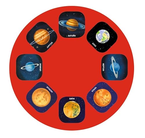 Moses 38057 Kleine Diashow Projektor-Taschenlampe für Kinder, mit 8 Planeten und 16 bekannten Sternbildern, Bunt, Mittel