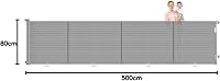 WodonDirect Biztonsági Ajtórács - 500 cm Széles, 86 cm Magas, Kihúzható Gyerekkapu és Kutyarács Lépcsőhöz, Ajtóhoz, Folyosóhoz, Kültérre, Sz 9
