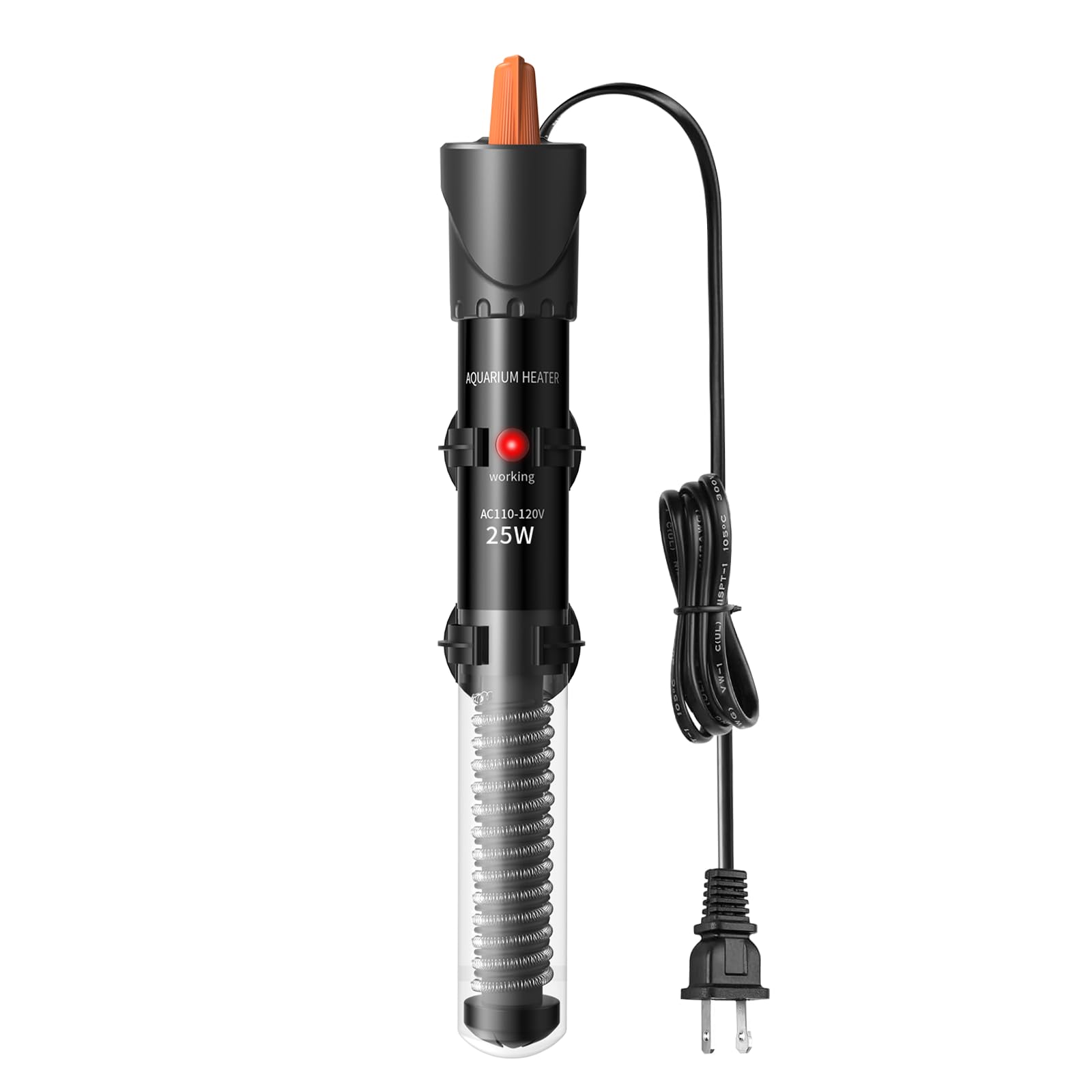 Chauffage d'aquarium 25W réglable pour stabiliser la température de l'eau des Betta