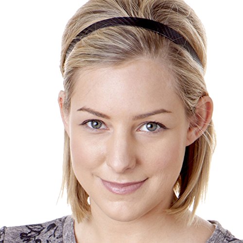 Hipsy Cute Fashion Adjustable No Slip Hairband Headbands For Women Girls & Teens (Essential Black/Brown/Gold 5Pk) #TOP2