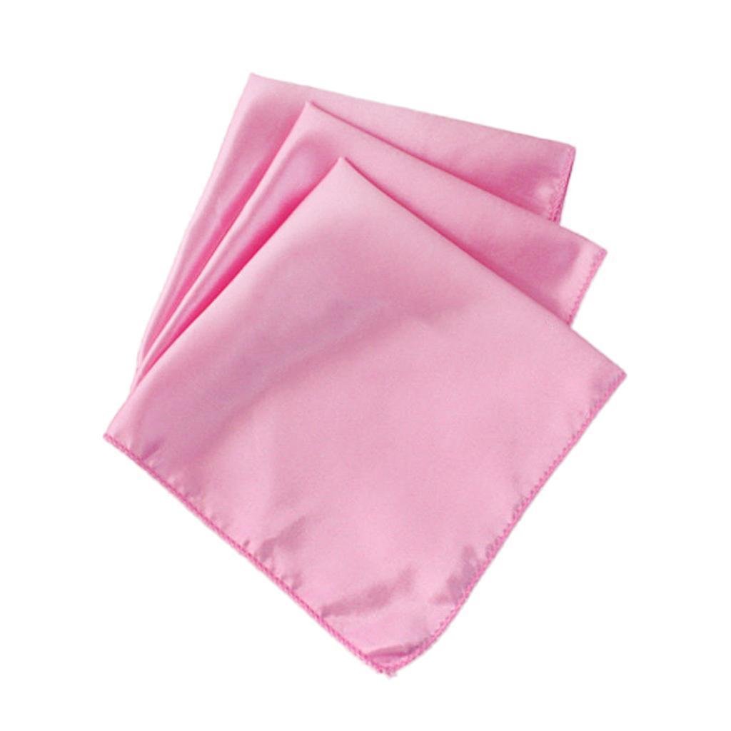 SARVAM FASHIONSARVAM FASHION New Wedding Satin 12"X 12" Square Dinner Napkin or Handkerchief for Wedding Banquet Party Reception Events Decoration - (10, Baby Pink)
