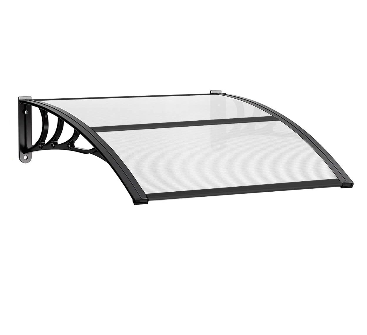 Pensilina Tettoia Modulare 150x100 Cm Tetto Copertura Porta Finestra Esterno Alveolare Trasparente