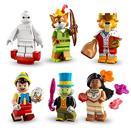 71038 Minifigures Disney 100 Anniversario, 1 di 18 Personaggi Iconici da Collezione, Bustina Misteriosa in Edizione Limitata con Topolino, Stitch, Mulan e altri (1 Pezzo a Caso) - Lego - Immagine 4