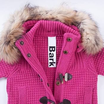 Amazon | [バーク] レディース ファー付き ニットダッフルコート