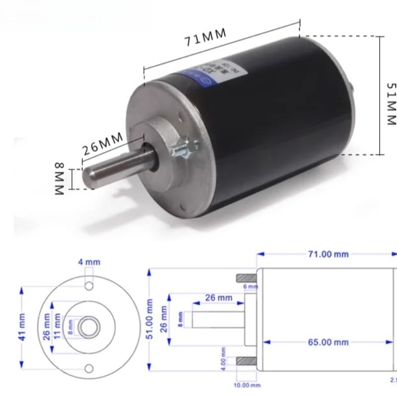 1pc XD-3420 30W High Motor 12V/24V Permanent Magnet Mini Motor DIY Generator CW/CCW with Bracket(24V7000RPM)