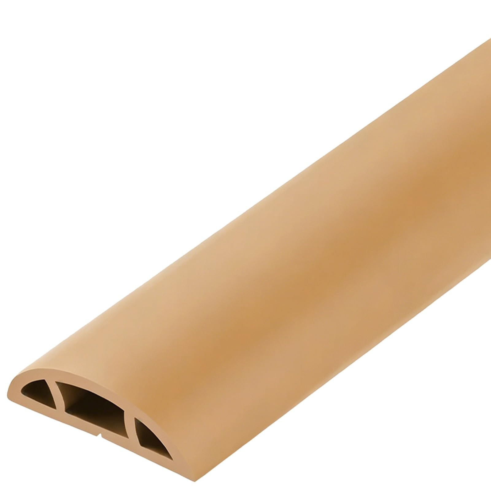 Cubrecables De Suelo con Almacenamiento Invisible, Gestión De Cables De PVC Blando para Escuelas/hoteles, Autoadhesivo, Canal Interior: 10 Mm × 6 Mm(Brown,10M)