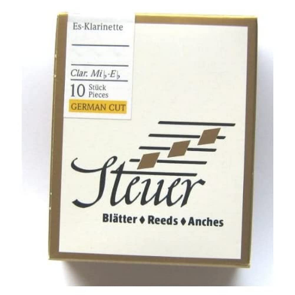 Steuer - Canas Clarinete en Mib Solo White Line, corte alemán, caja de 10, fuerza 4