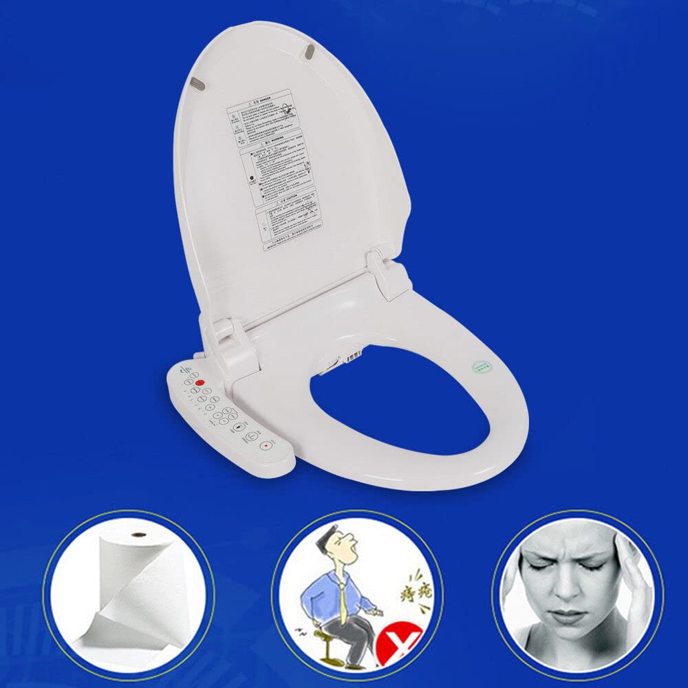Bidet bril Smart douche toilet elektrisch verwarmbaar zitopzetstuk intelligent douchetoilet deluxe bidetopzetstuk toiletbril verwarmde zitting verstelbaar opzetstuk AC220V