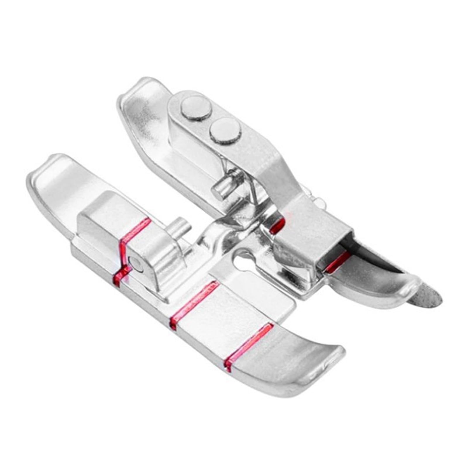 Quilting Presser Foot with Guide Flange, Quarter Inch Sewing Machine Foot for Metal Replacement Use, Piecing, Top Seam Sewing, and Seam Control Quilting Guide Patchwork Presser Allowance Domestic Top