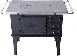 Fogão a Lenha 3E Número Um Saída Esquerda Ferro Fundido Chapa Polida