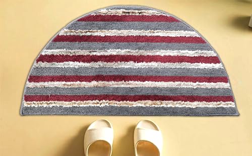 Image of Door Mats for Home | Door Mats for Home Entrance | Door Mat for Bathroom| Soft & Super Absorbent Mats for Shower | Washable, Non-Slip & Quick-Drying Mats (Pack of 2) (Multicolor 10)