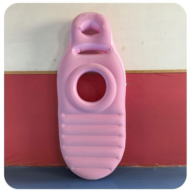 Nadmuchiwana poduszka ciążowa z pompką elektryczną UE, mata do jogi dla kobiet w ciąży z otworem, łóżko dmuchane dla kobiet w ciąży, mata na brzuchu, wsparcie całego ciała, łagodzenie bólu