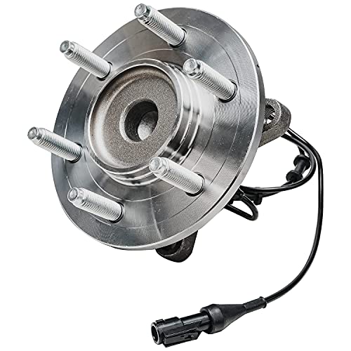 Image of Detroit Axle - 2WD Front Wheel Bearing Hubs for 03-06 Ford Expedition Lincoln Navigator, Replacement 2003 2004 2005 2006 Expedition Navigator Pair Wheel Hub and Bearings Assembly Set