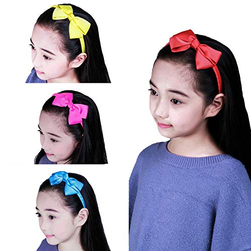 7Rainbows Fashion Cute Rose Pink Bow Headband For Girls Toddlers. #TOP2
