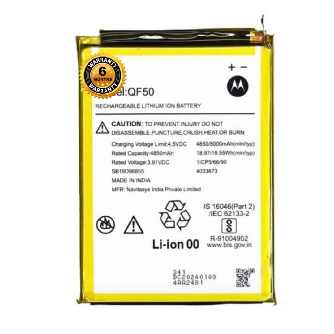 XILIOES ORIGINALS® Original QF50 Battery for Motorola G34 5G (XT2363) / G04 (XT2421) (5000mAh) Battery with 6 Month Warranty**(ZZ22)-image-28