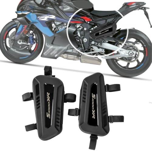 Alforja impermeable para motocicleta S1000R, S1000RR, M1000RR, M1000R, M1000XR y S1000XR – Bolsa lateral de marco triangular con carcasa rígida, cierre de cremallera y correas de fijación (par derecho e izquierdo) miniatura 1