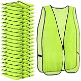 Unittype 20 Packs High Visibility Vest Bulk Hunting Safety Vest Visibility Construction Clothing for Men Women(Green)