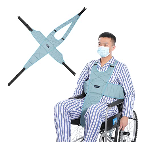 Fanwer Wheelchair Seat Belt, Non-Slip and Drop-Resistant Wheelchair Safety Belt with Adjustable Straps Metal Buckles for The Elderly